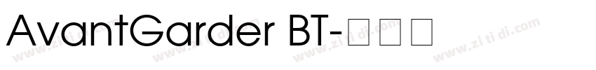 AvantGarder BT字体转换